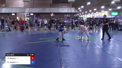 28 kg Quarters - Colten Becker, Black Fox Wrestling Academy vs Brady Jacobs, Michigan West Wrestling Club