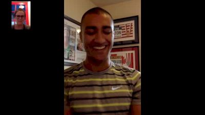 IAAF Athlete of the Year Ashton Eaton reacts to honor