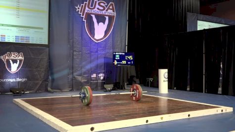 USAW American Open Championships M 69kg B Session Snatch