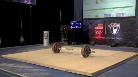 USAW American Open Championships M 69kg A Session Snatch .mov