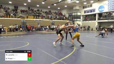 141 lbs Quarterfinal - Michael Leveille, Purdue vs Briar Priest, Pittsburgh