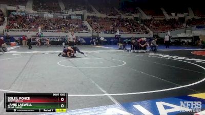 D1-132 lbs Semifinal - Jamie Laswell, Cesar Chavez vs Soleil Ponce, Sunnyside H.S.