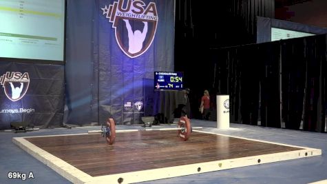 USAW American Open Championships W 69kg Session A Snatch