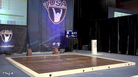 USAW American Open Championships M 77kg Session A Clean & Jerk