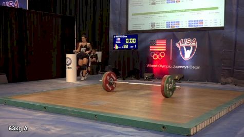 USAW American Open Championships W 63kg Session A Clean & Jerk