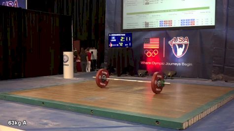 USAW American Open Championships W 63kg Session A Snatch