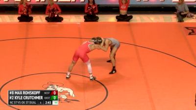 174lbs Match Kyle Crutchmer (OKST) vs. Max Rohskopf (NCST)