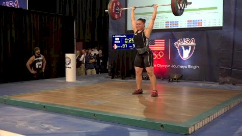 USAW American Open Championships W 69kg Session D Clean & Jerk part 2