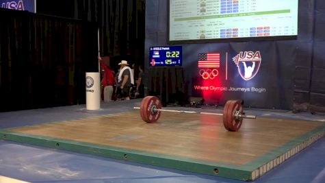 USAW American Open Championships M 77kg Session D Clean & Jerk