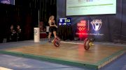 USAW American Open Championships W 69kg Session D Clean & Jerk part 1