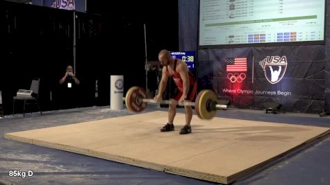 USAW American Open Championships M 85kg Session D Snatch and Clean & Jerk