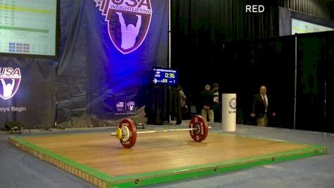 USAW American Open Championships W 63kg Session C Clean & Jerk part 1