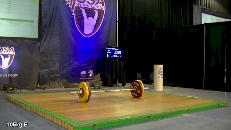 USAW American Open Championships M 105kg Session E Snatch