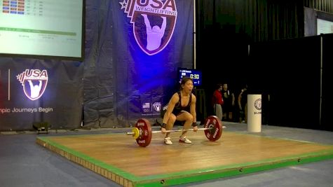 USAW American Open Championships W 63kg Session E Clean & Jerk part 2