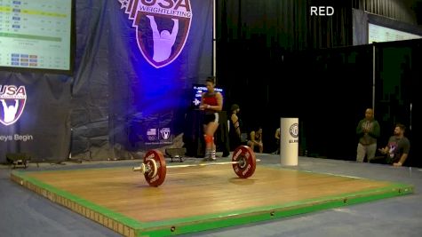 USAW American Open Championships W 63kg Session C Clean & Jerk part 2