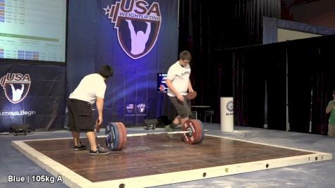 USAW American Open Championships M 105kg Session A Clean & Jerk