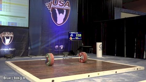 USAW American Open Championships M 94kg Session A Clean & Jerk