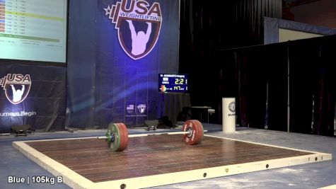 USAW American Open Championships M 105kg Session B Clean & Jerk