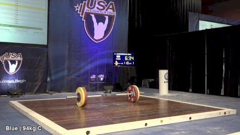 USAW American Open Championships M 94kg Session C Snatch