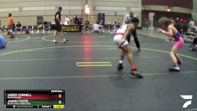 130 lbs Semifinal - Jaxon Foote, Black Gold Wrestling vs Jared Cornell, Ragin Raisins