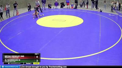 43 lbs Quarterfinal - Bryan Medelez 2nd, Hermiston Wrestling vs Rj Rodriguez Iii, Culver Mat Club