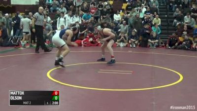 132lbs Quarter-finals Jaden Mattox (Central Crossing) vs. Trent Olson (Wyoming Seminary)