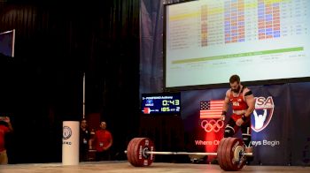 Anthony Pomponio 185kg/408lb C&J Attempt 2