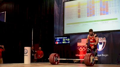 Anthony Pomponio 185kg/408lb C&J Attempt 2