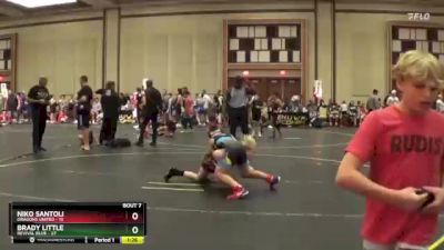 117 lbs Semis & 1st Wrestleback (8 Team) - Brady Little, Revival Blue vs Niko Santoli, Dragons United