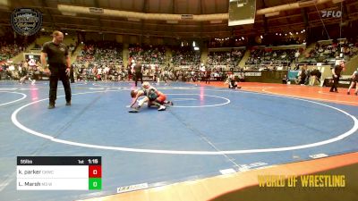 55 lbs Quarterfinal - Kamdynn Parker, Chaparral Kids Wrestling Club vs Layten Marsh, M3 Wrestling Academy