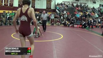 106lbs Quarter-finals Dylan D Emilio (Genoa) vs. Bryce Andonian (St. Edward)