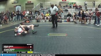 119 lbs Round 2 (4 Team) - Ethan Rising, Hudson Orange vs Adam Hoch, Lapeer