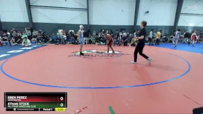 138 lbs Quarterfinal - Ethan Stock, All-Phase Wrestling Club vs Eben Perez, Washington