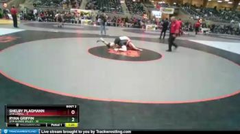 145 lbs Round 1 (4 Team) - Ryan Griffin, 2/1A Illinois Valley vs Shelby Plagmann, 2/1A Lowell