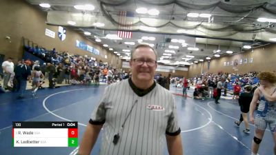 130 lbs Semifinal - Ryder Wade, Fremont Wrestling Club vs Karl Ledbetter, Sons Of Atlas