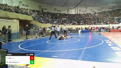 128 lbs Consi Of 64 #2 - Tyler File, Sallisaw Takedown Club vs Matthew Hartmann, Bethel