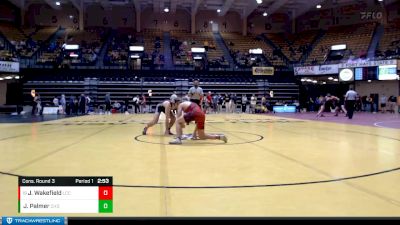 165 lbs Cons. Round 3 - Josiah Wakefield, Labette Community College vs Javen Palmer, Chadron State