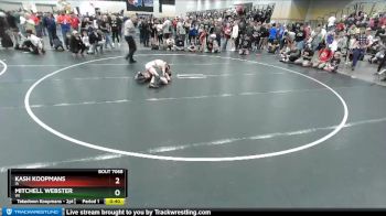 82 lbs Champ. Round 1 - Kash Koopmans, IA vs Mitchell Webster, WI