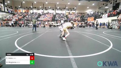 112 lbs Round Of 16 - Conner Hess, Salina Wrestling Club vs Braxton Mcginnis, McGinnis Takedown