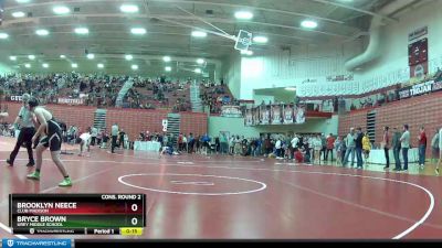 182 lbs Cons. Round 2 - Bryce Brown, Urey Middle School vs Brooklyn Neece, Club Madison