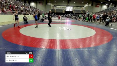 100 lbs Quarterfinal - Mack Jones Lll, The Storm Wrestling Center vs Joel Brock, The Storm Wrestling Center