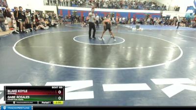 106 lbs Quarterfinal - Blake Koyle, Gooding vs Gabe Rosales, Mountain Home