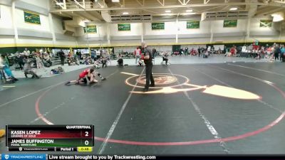 85 lbs Quarterfinal - Kasen Lopez, Legends Of Gold vs James Buffington, Fossil Wrestling