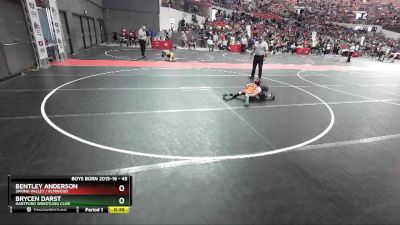 45 lbs Cons. Round 5 - Bentley Anderson, Spring Valley / Elmwood vs Brycen Darst, Hartford Wrestling Club