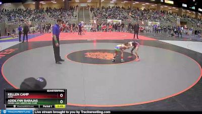 49 lbs Quarterfinal - Kellen Camp, SCMC vs Addilynn Barajas, Moses Lake Wrestling Club