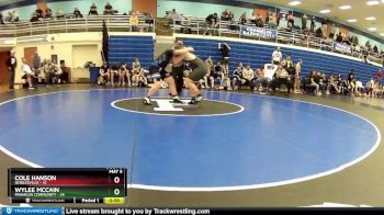 220 lbs Round 2 (4 Team) - Wylee McCain, Franklin Community vs Cole Hanson, Noblesville