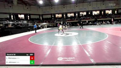 190 lbs Round Of 32 - Luke Malveaux, St. Thomas vs Douglas Johnson, Saint Frances Academy