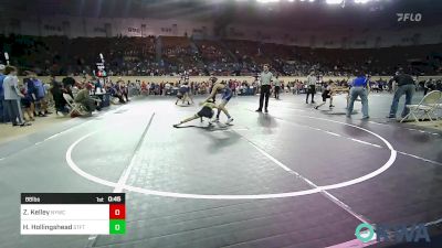 88 lbs Quarterfinal - Zayden Kelley, Newcastle Youth Wrestling vs Haizen Hollingshead, Standfast