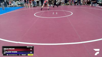 106 lbs Quarterfinal - Malia Riojas, WA vs Carleigh Radke, OR