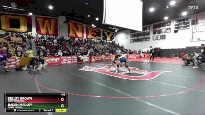 106 lbs Semifinal - Kelley Brown, West Torrance vs Raden Madley, Santa Monica